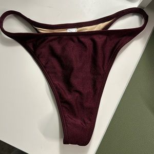 Los Angeles Apparel Hi-Cut Thong Bikini Bottom